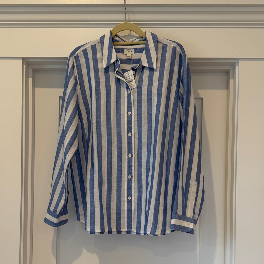 Linen women’s JCrew shirt NWT